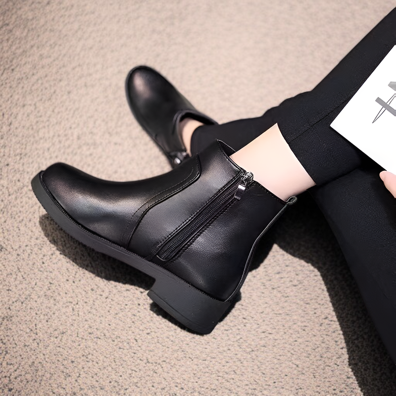 ブーツ レディース ショートブーツ 2024年秋冬新作 チェルシー スノーブーツ フラット