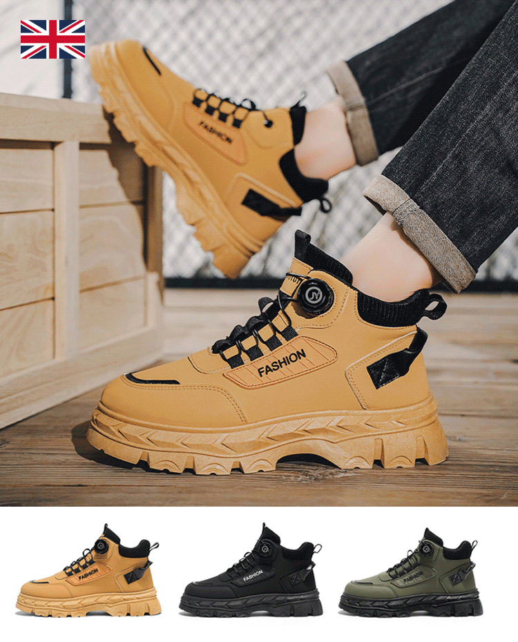 Herbst Vintage-Martinsstiefel ohne Schnürsenkel