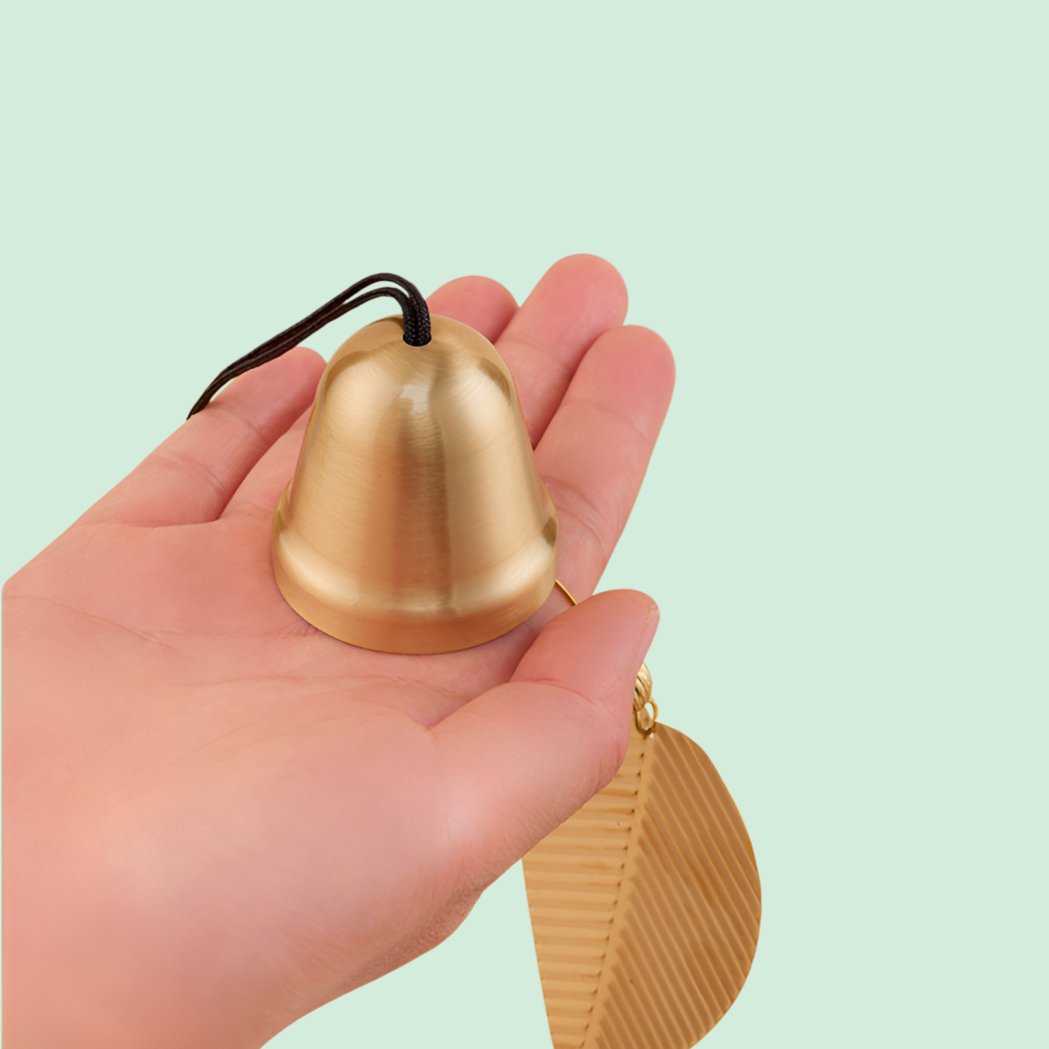 창의적인 순동 풍경 및 종 장식