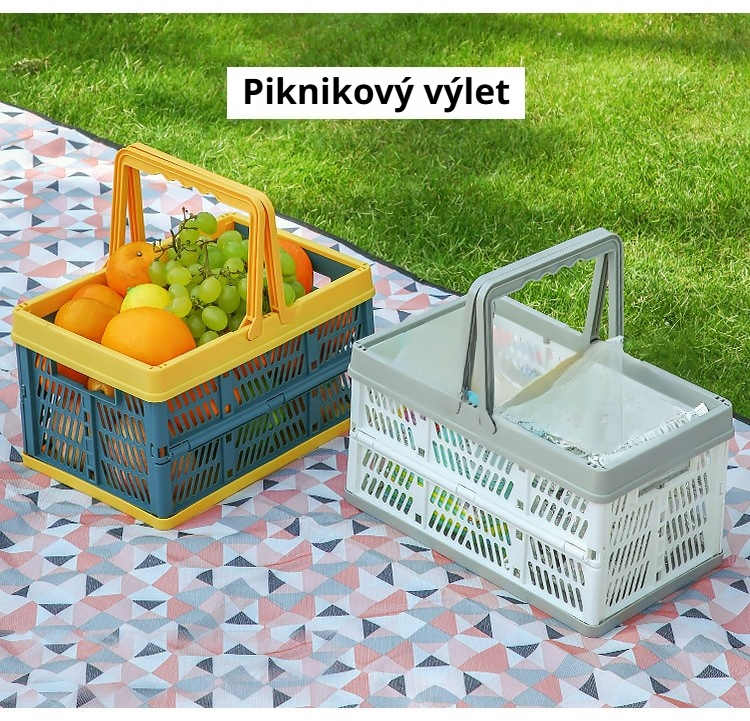 Odolné materiály skládacího nákupního koše