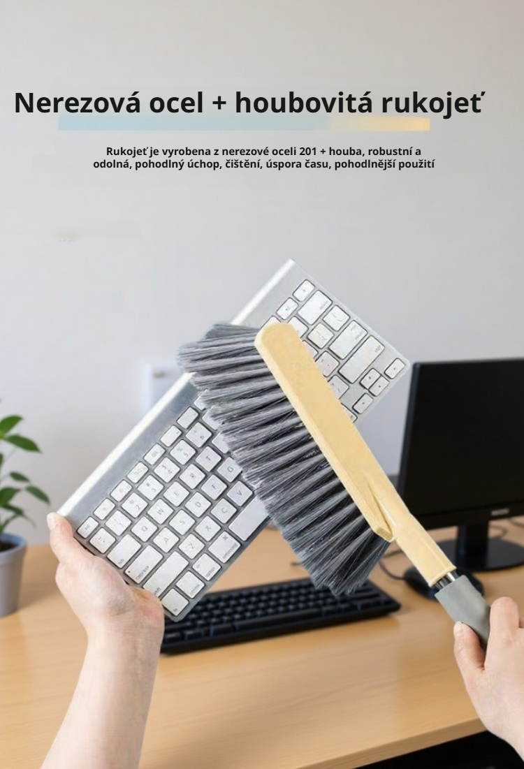 Smeták na matrace s ergonomickou rukojetí