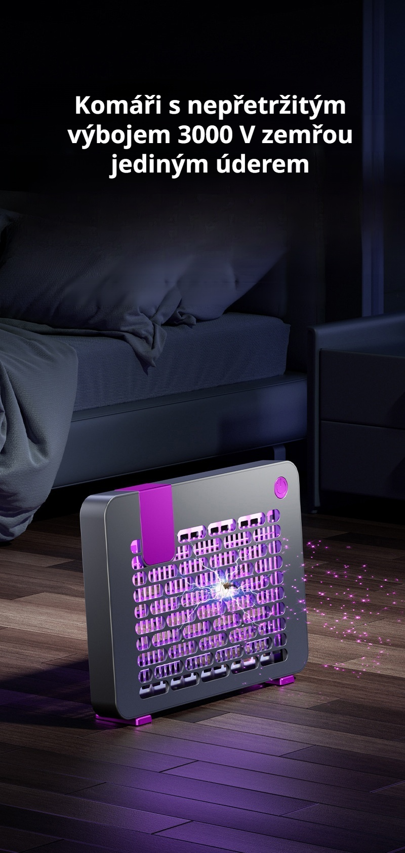 Použití odpuzovače komárů během letního večera