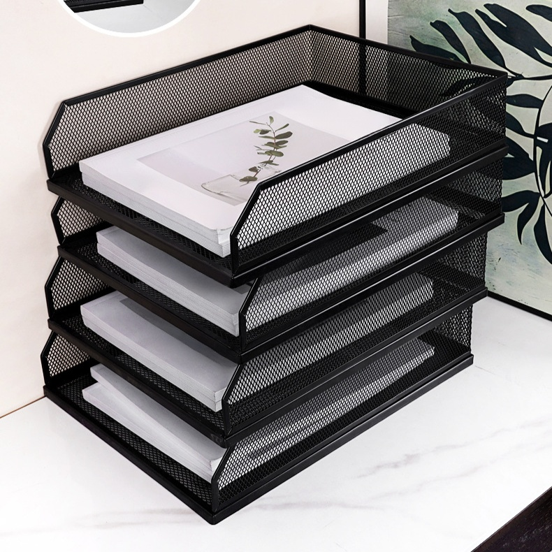 抽拉式金屬文件收納盤