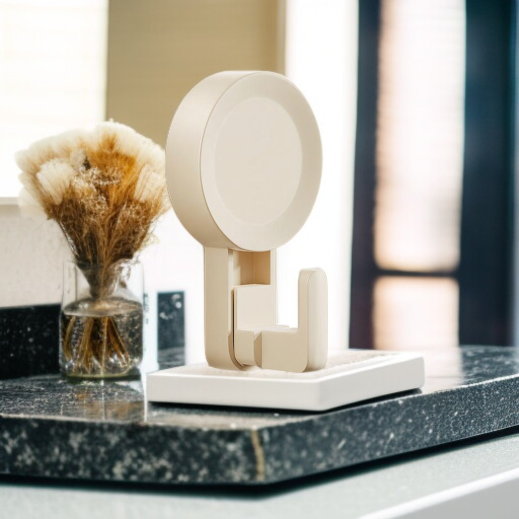 رف مغسلة للمرحاض بدون ثقب مع خطاف