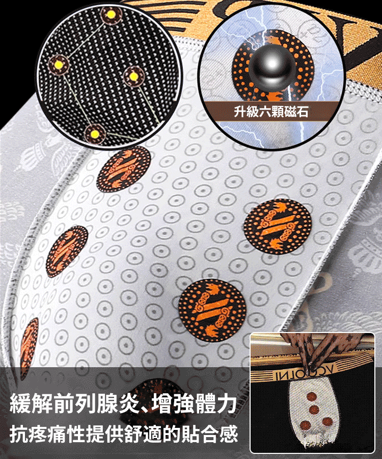 【磁石內褲】保健能量男士內褲