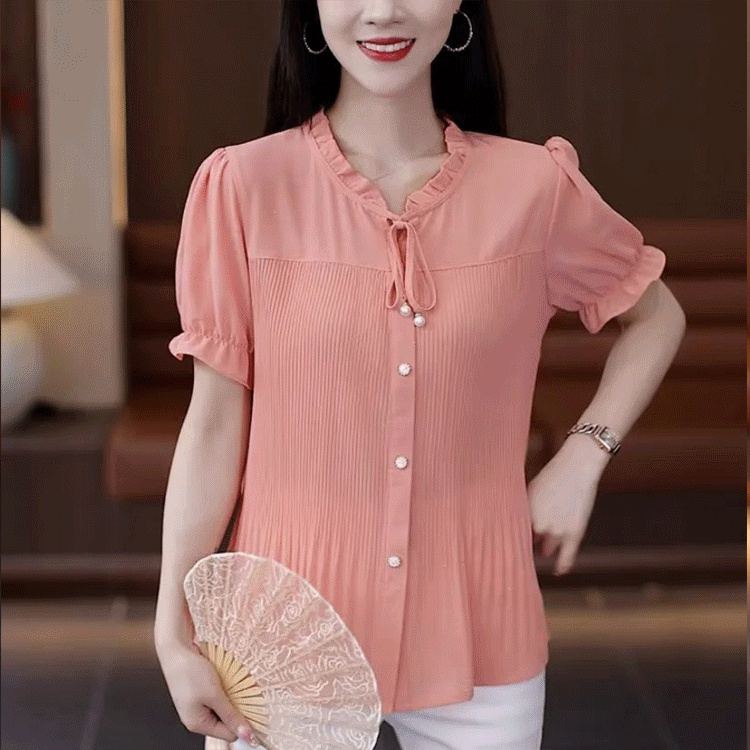 ピンタックブラウス