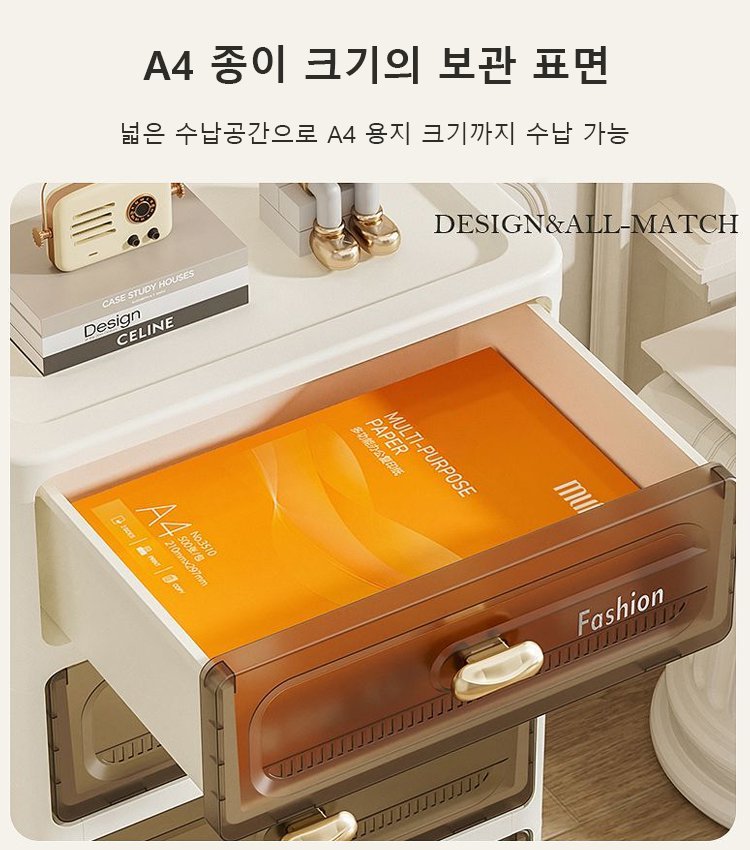 다단 서랍 수납장