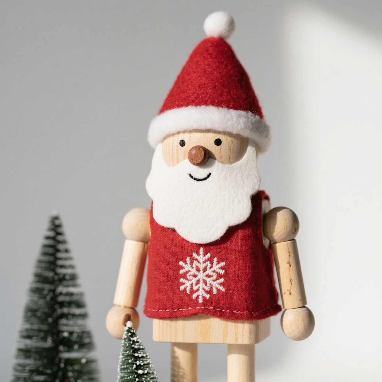 Juguete de títere de madera de Navidad