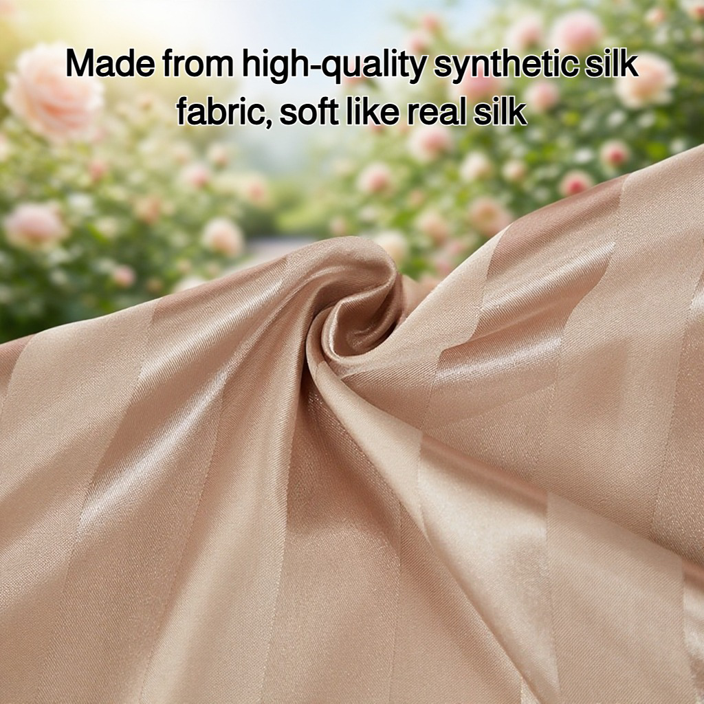 Imitation silk satin three-piece sheet set
