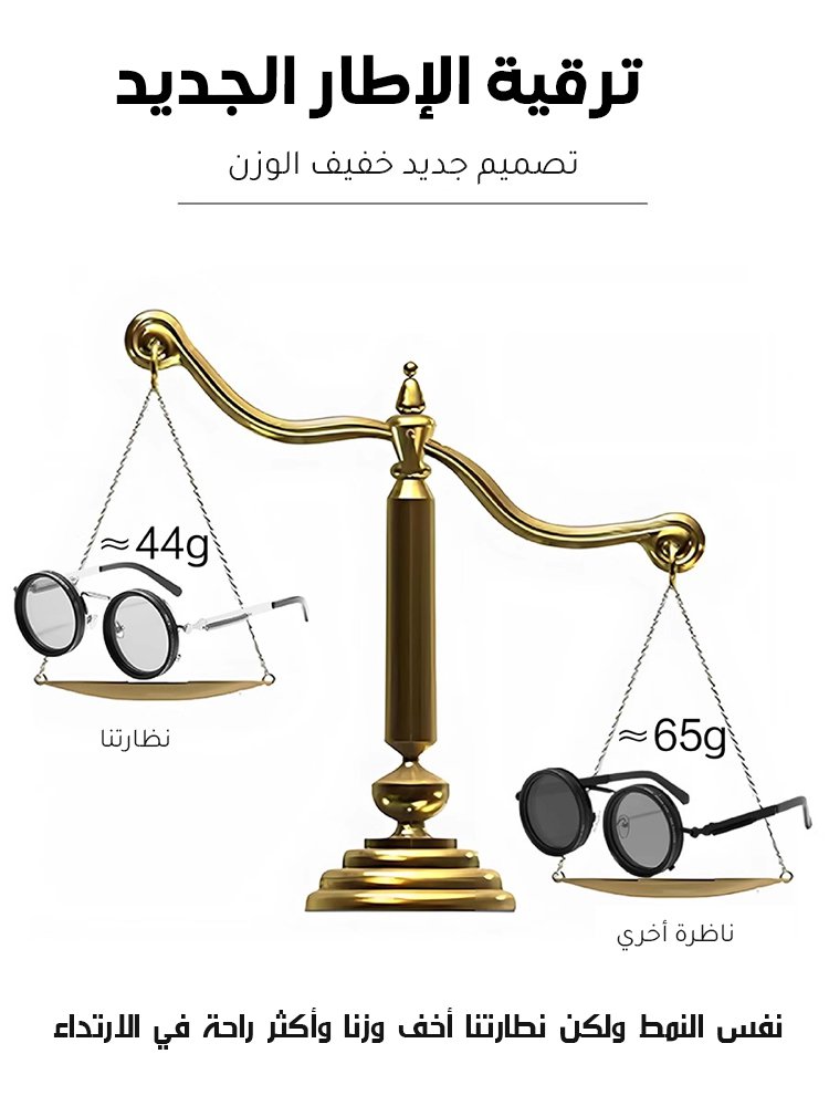 نظارة شمسية ذات 9 مستويات من حجب ضوء قابلة للتعديل يدويا 