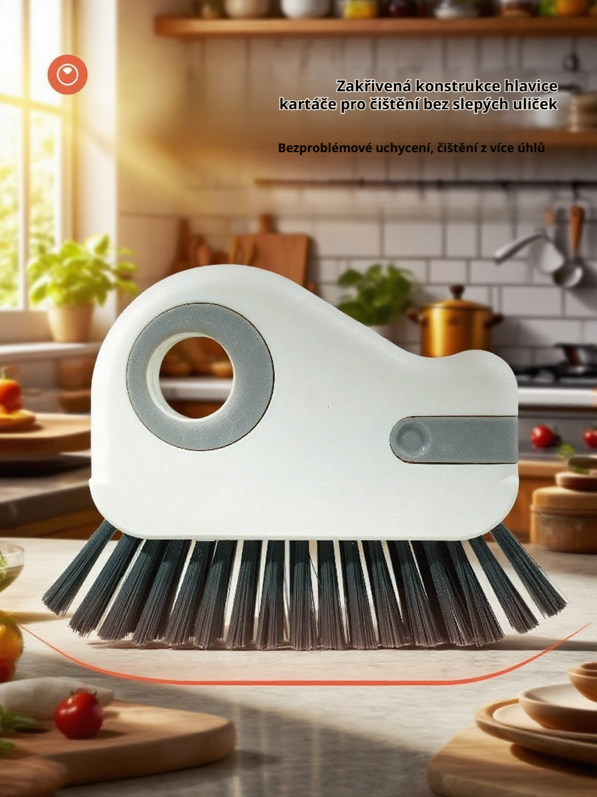 Praktický kartáček na úzké prostory oken