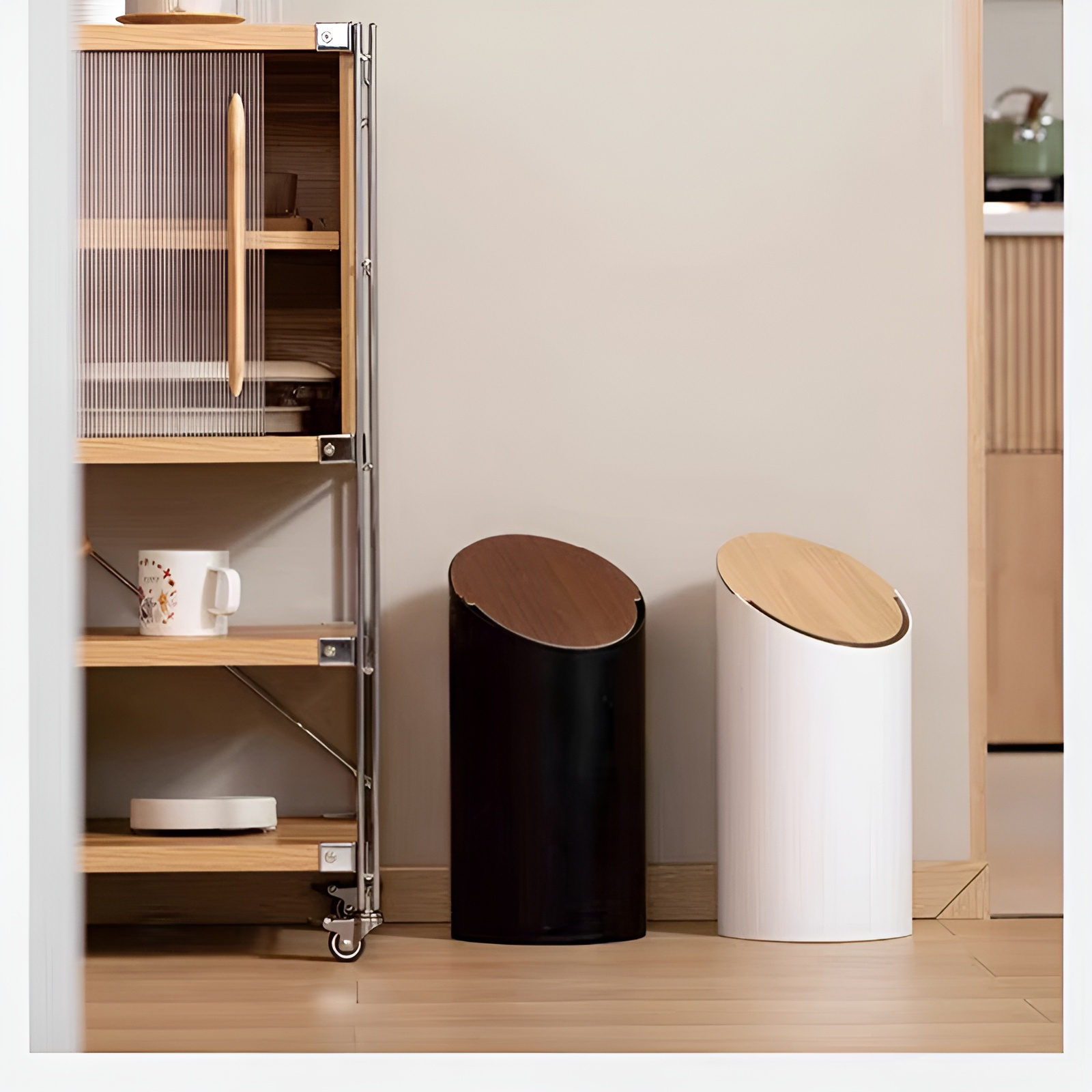 ゴミ箱 おしゃれ 8L ゴミ箱 ふた付き ダストボックス ふた付きゴミ箱 北欧 スリム ゴミ箱 袋が見えない ゴミ箱白 角型 キッチン リビング 洗面所 ゴミ箱 小さい