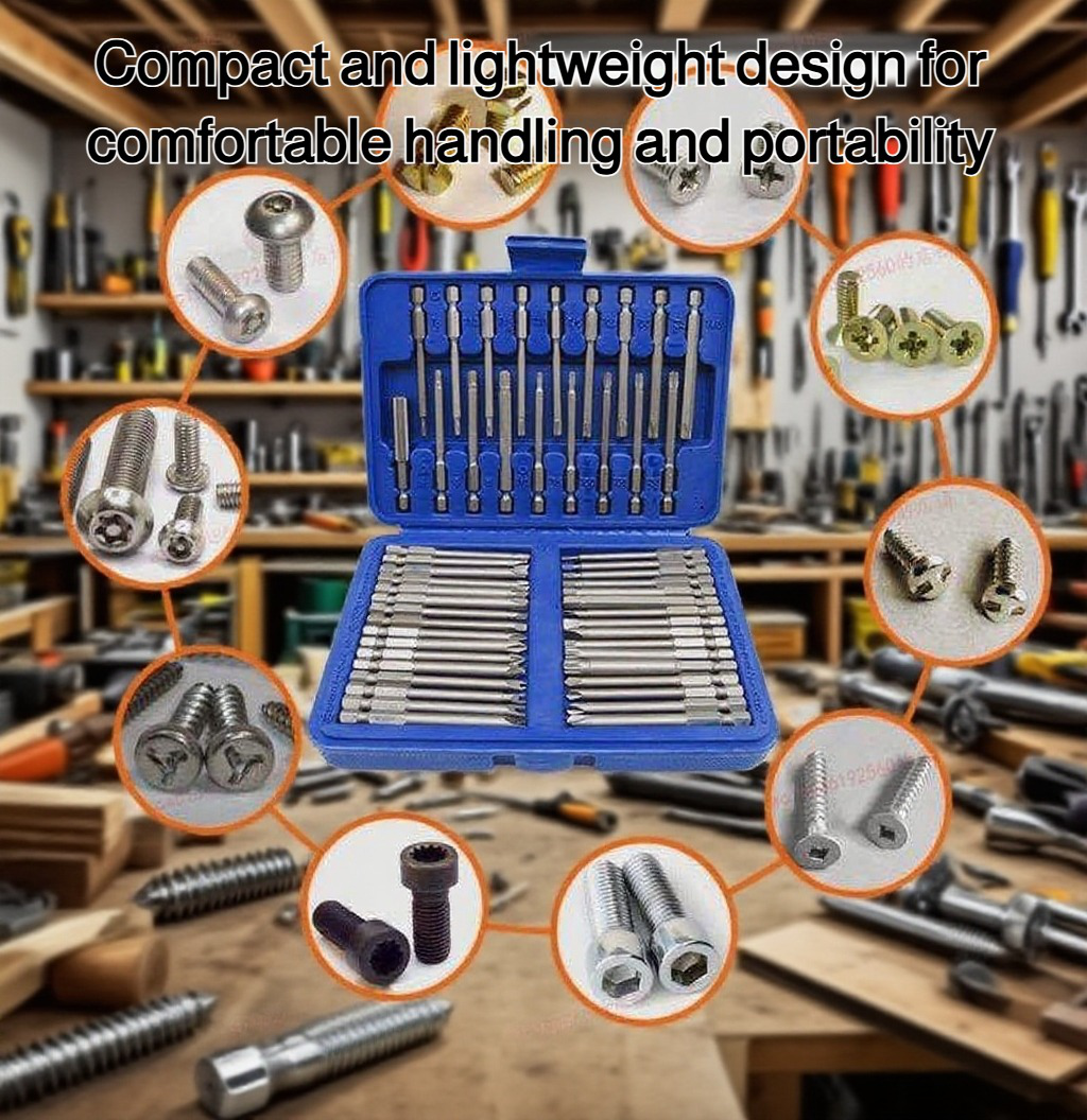 Electric screwdriver set with multiple bits