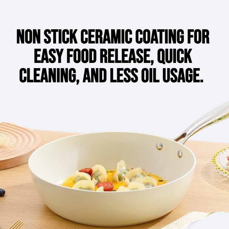 New ceramic non stick frying pan