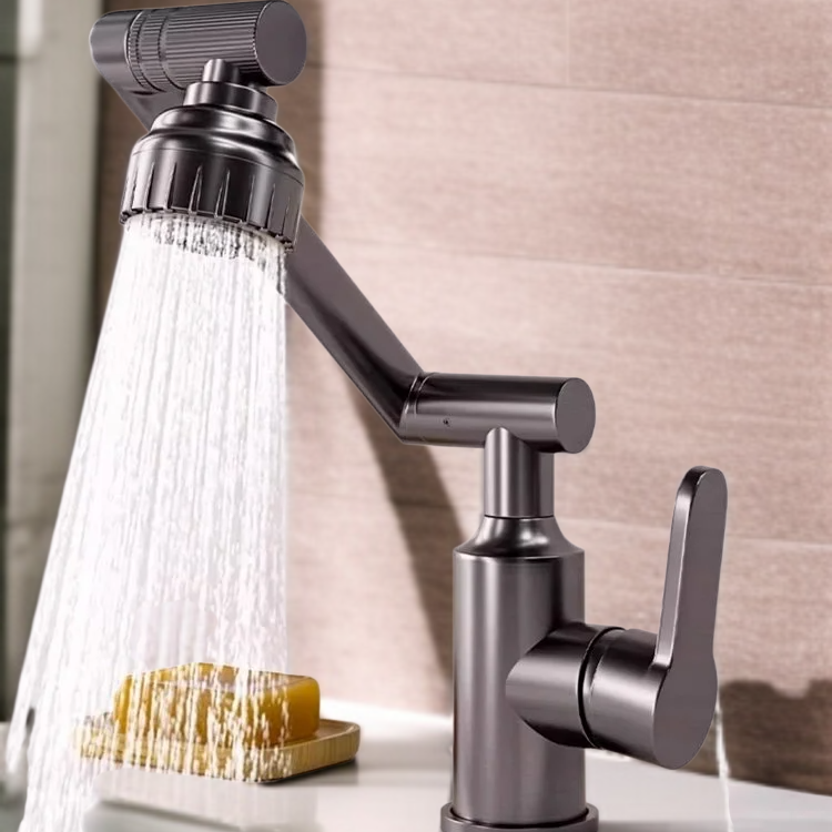 Grifo de refuerzo giratorio para agua caliente y fría de Vientiane