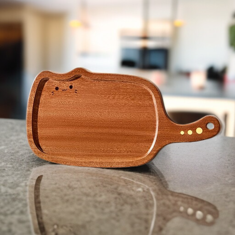 لوح تقطيع منزلي من الخشب الصلب