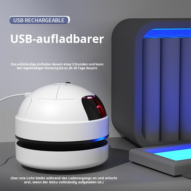 Mini-Staubsauger Desktop Mini wiederaufladbare Reinigungsmaschine Gummikrümel Tastaturreiniger tragb