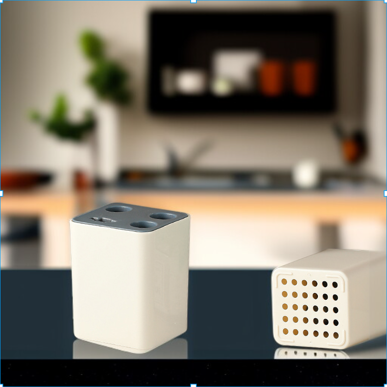 5-piece kitchen tool set with storage stand, fruit peeler combination