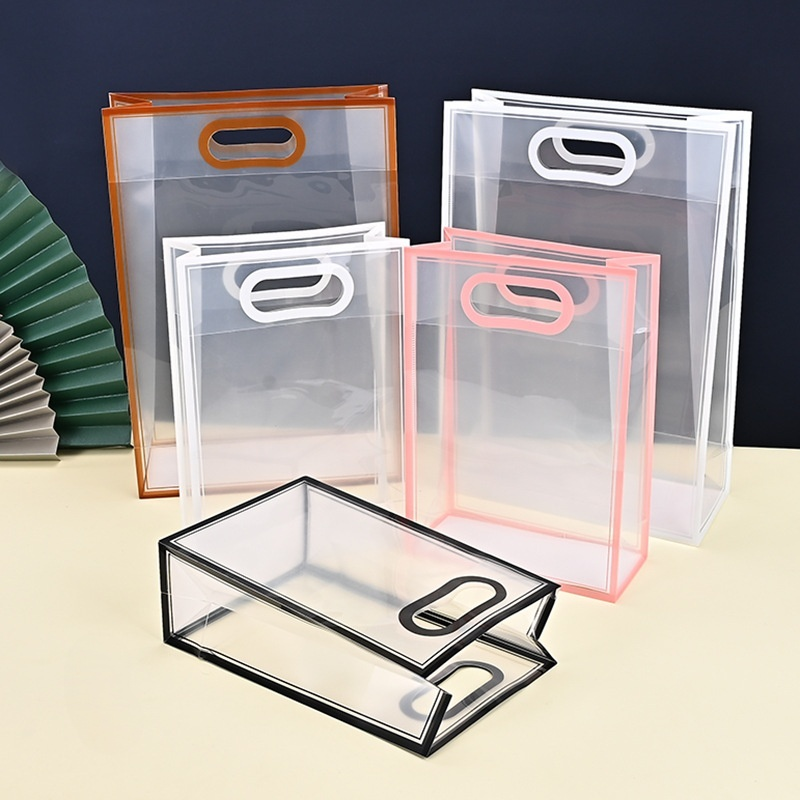 透明 pp 手提袋 PVC 禮品袋適合婚禮、新娘、聖誕節、生日派對、迎嬰派對