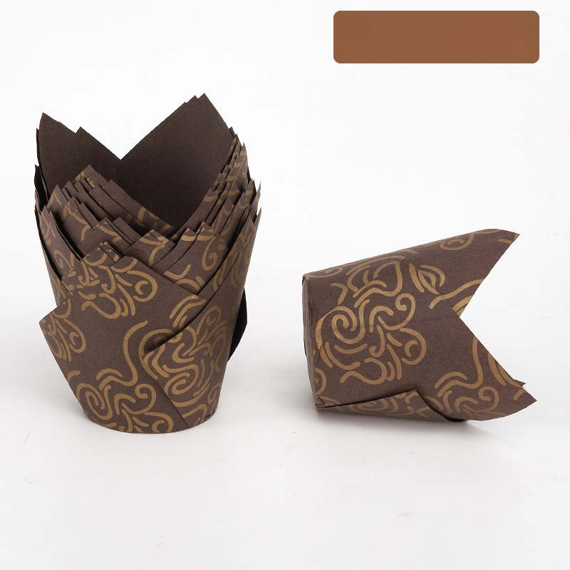 Lebensmittelechter Pappbecher ölbeständiger und hochtemperaturbeständiger TulpenPappbecher Backkuche