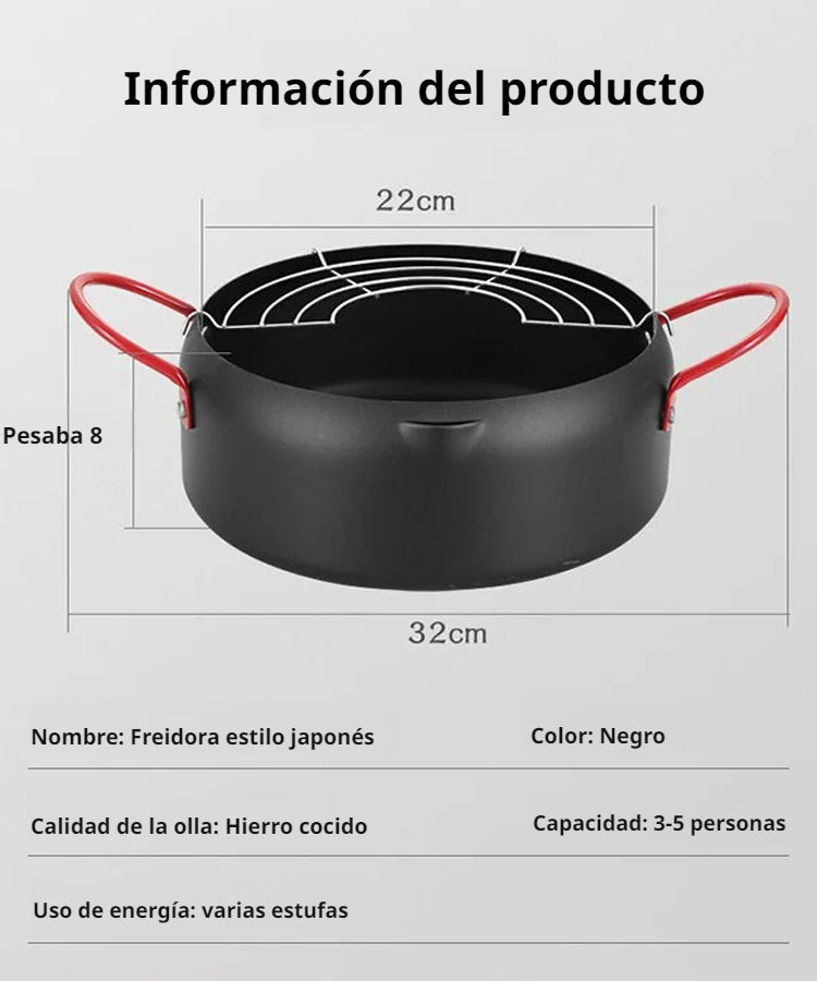 Japanese style tempura non-stick pan small frying pan