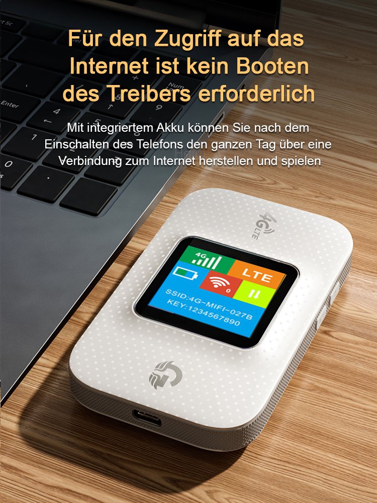 TypC Schnittstelle Farbbildschirm drahtloser wifi tragbarer Router für unterwegs