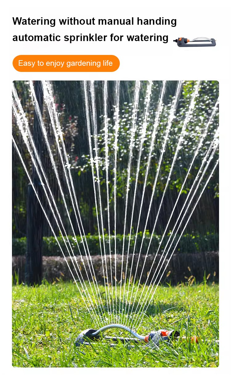 Easy installation of garden irrigation sprinkler
