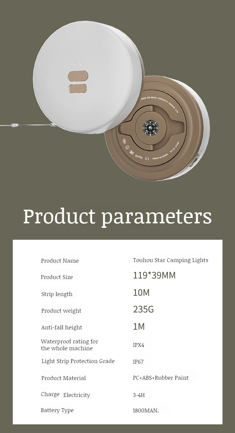 Small Colorful Waterproof Lighting Canopy Tent Lights