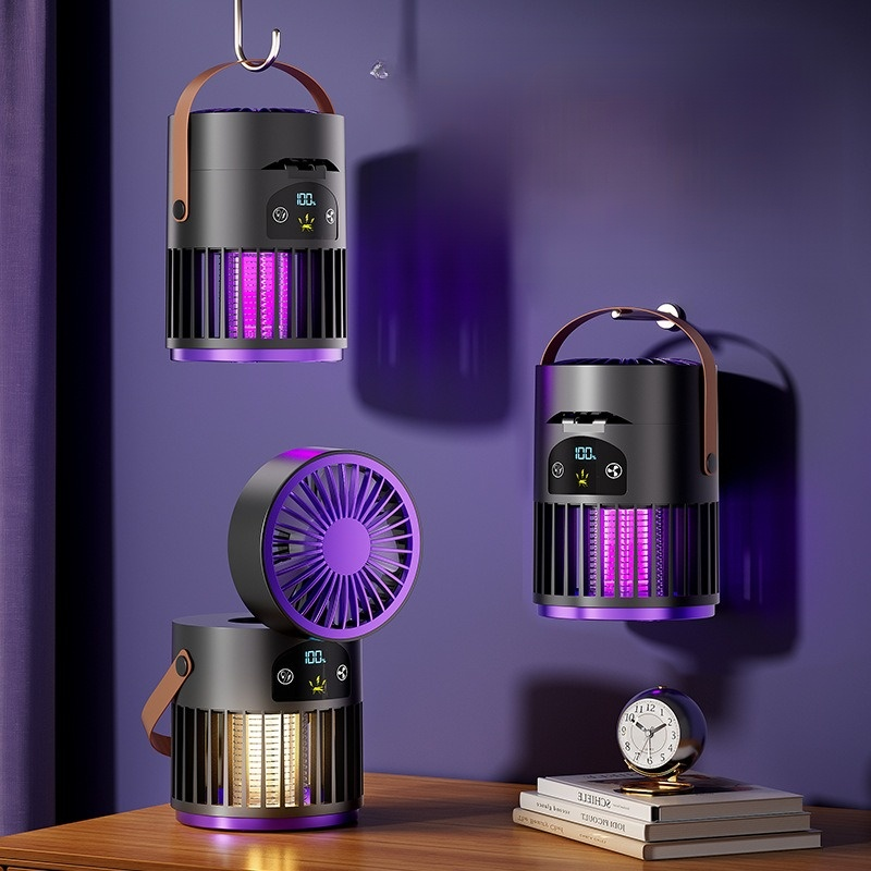 2025新型ファン蚊取り消灯2 in 1