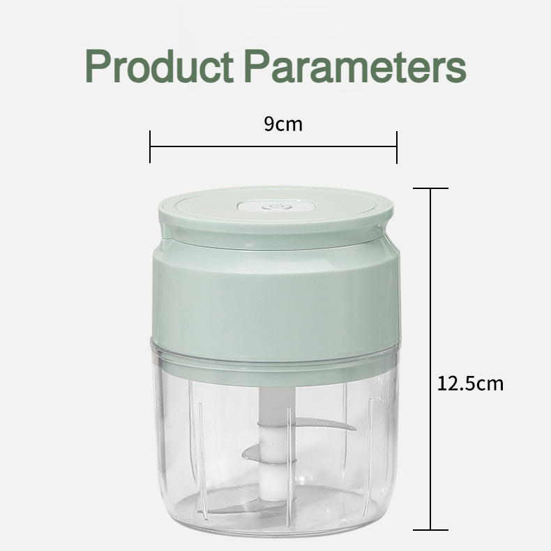 Small Electric Garlic Pounder Cooker Kitchen Coarse Fine Mini Time Effort Saving