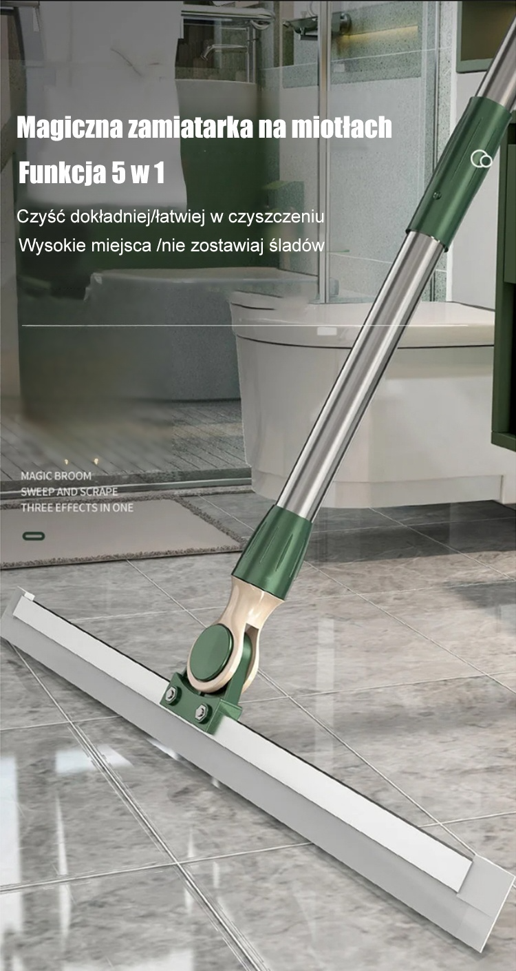 Mop z mikrofibry podczas sprzątania