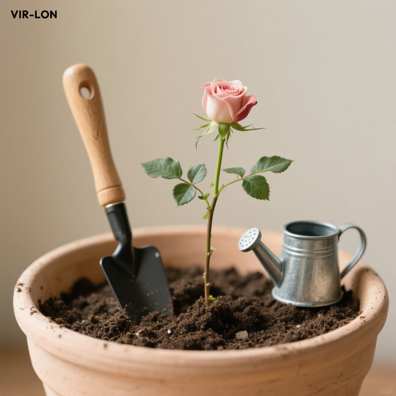 Rosensetzlinge für den Innenbereich im Topf