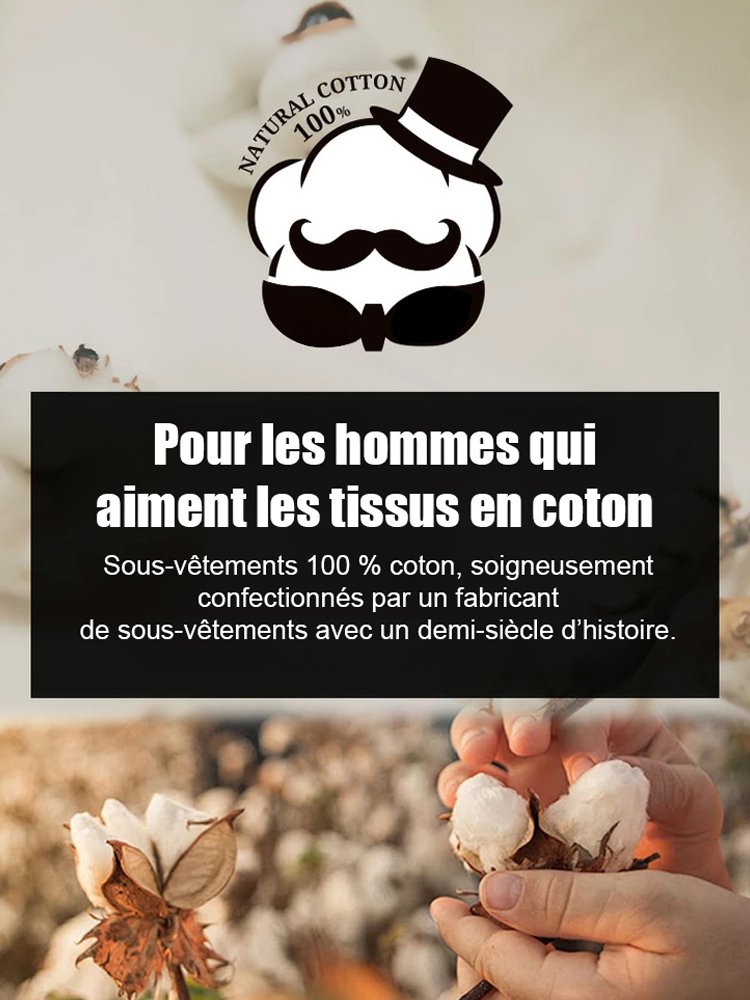 Nouveau caleçon homme avec soin aux cordyceps