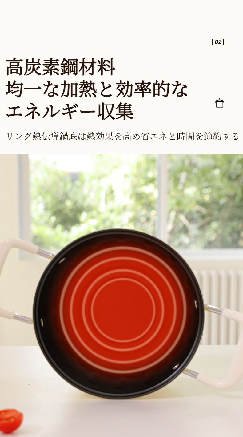 省スペース収納可能な小型多機能フライパン