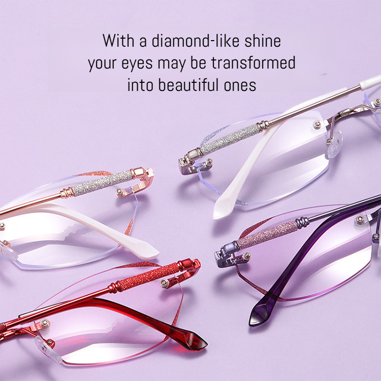 Polygonal Lens Senior Glasses