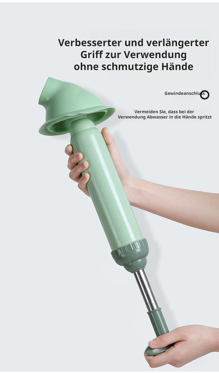 Plunger entfernt hartnäckige Verstopfungen