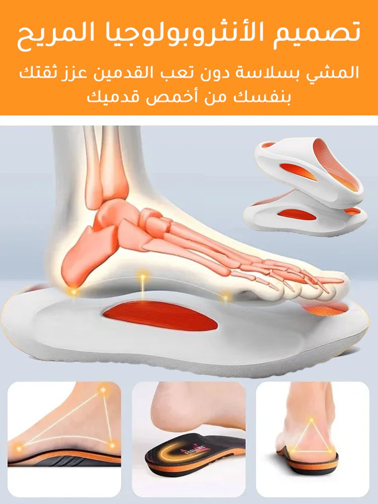 شبشب كاجوال مضاد للانزلاق مع نعل سميك منساب للجنسين