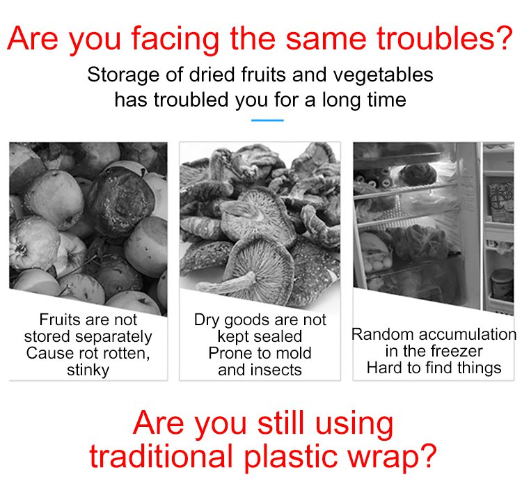 Round Vacuum Freshness Tray in Refrigerator