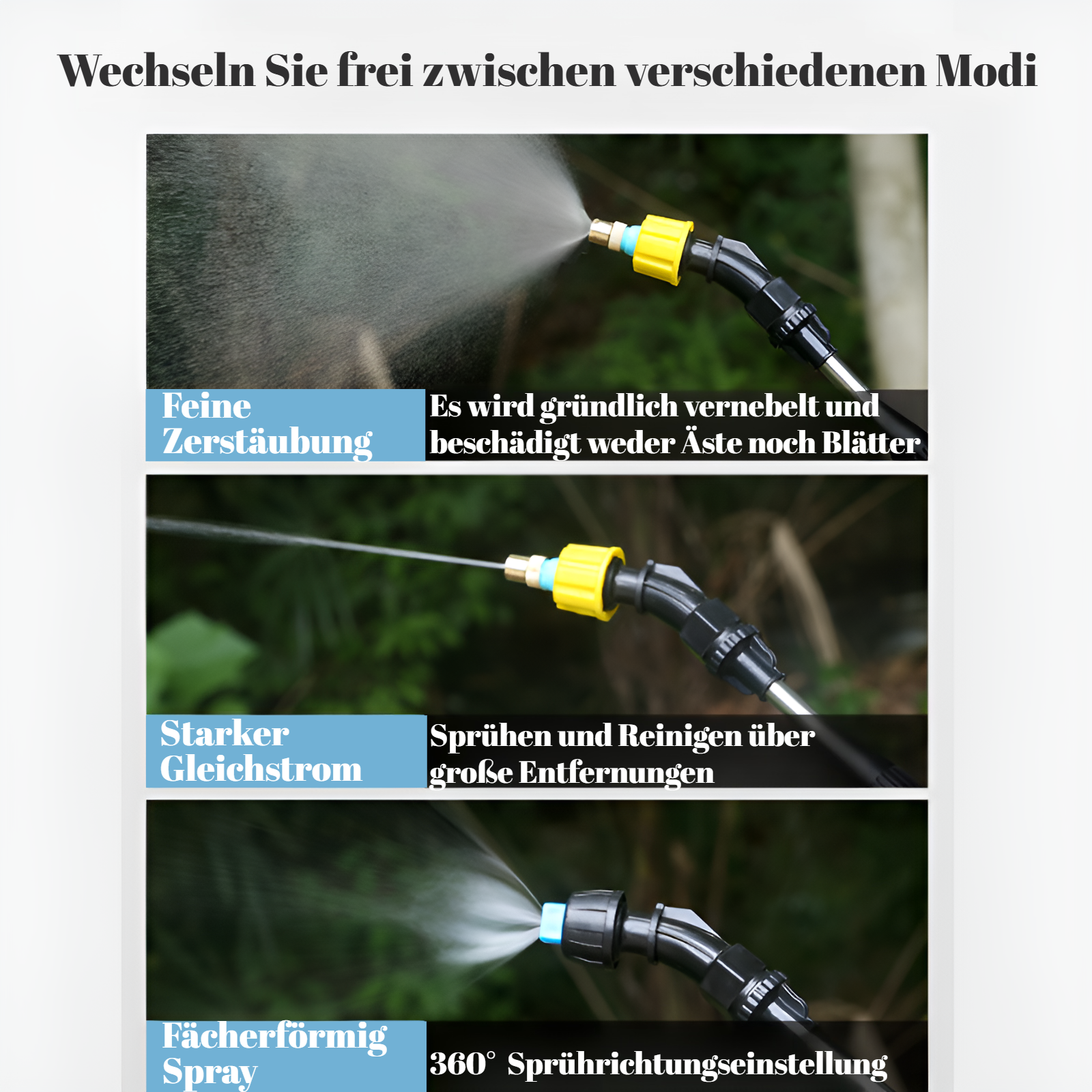 Wiederaufladbare elektrische Gießkanne Haushaltsautowaschpumpe Gartenbewässerungssprinklerpistole De