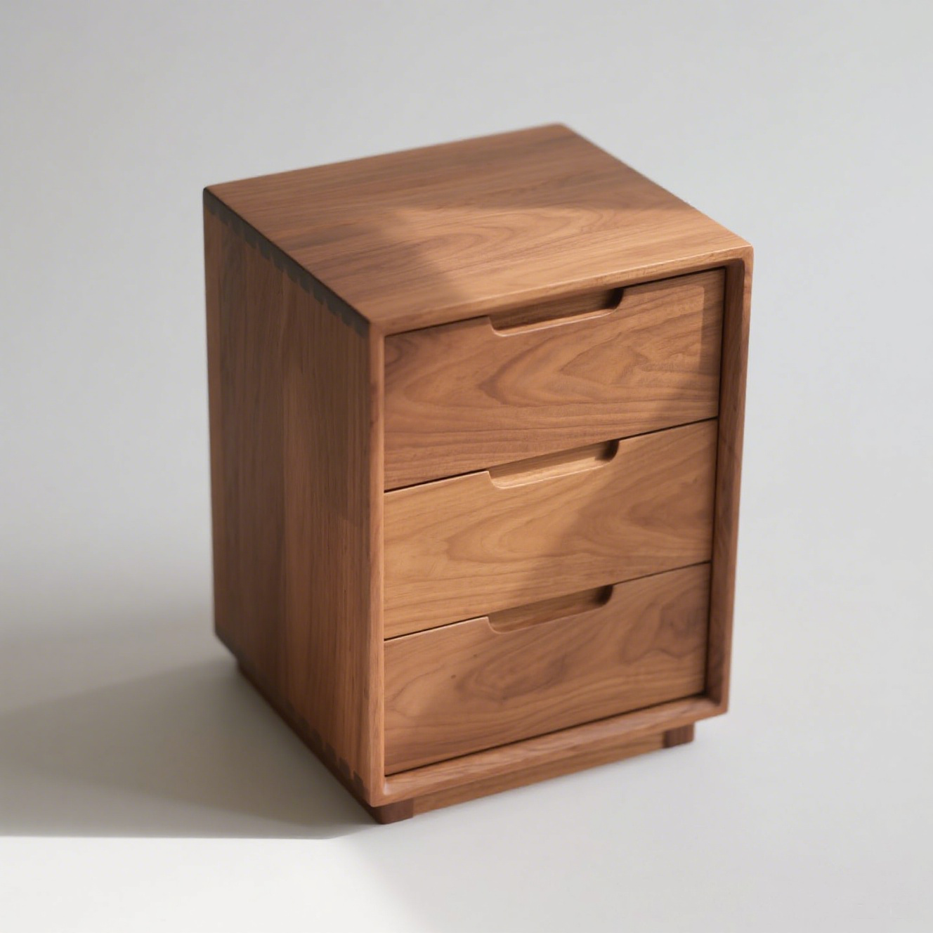 Mesita de noche de madera maciza para dormitorio, estilo vintage