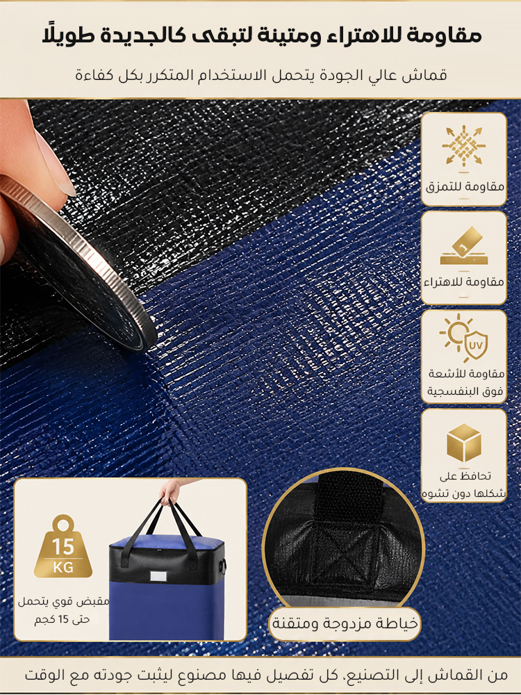 【حقيبة واحدة تكفي العائلة بأكملها】 حقيبة تنظيم بسعة فائقة وتصميم بسيط