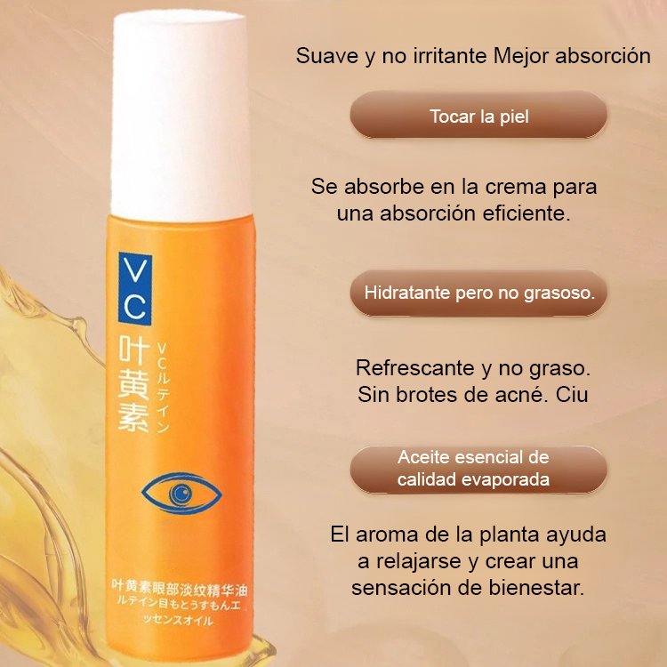 Aceite esencial para ojos antiarrugas y suavizante de líneas.