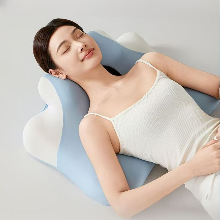 多功能記憶棉冰絲趴睡枕