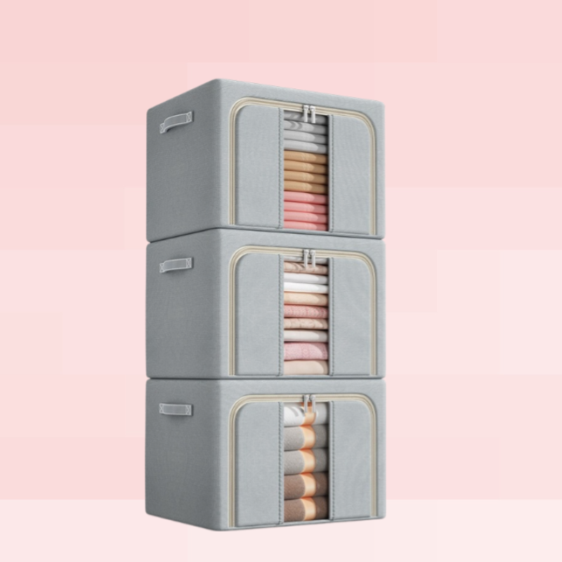 オックスフォード布製の衣類収納ボックス折りたたみ式