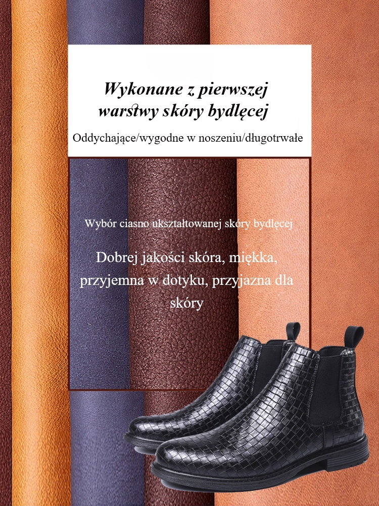 Ręcznie tkane buty Martin na co dzień HS-Vintage Chelsea