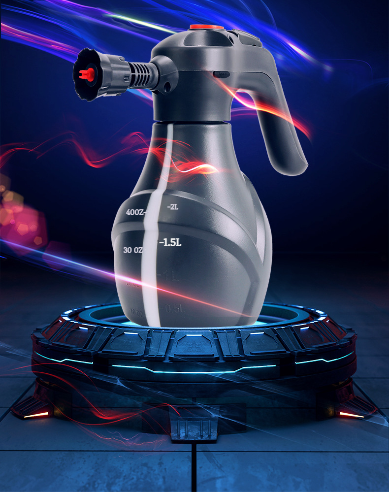 Compact electric gardening foam sprayer for home use