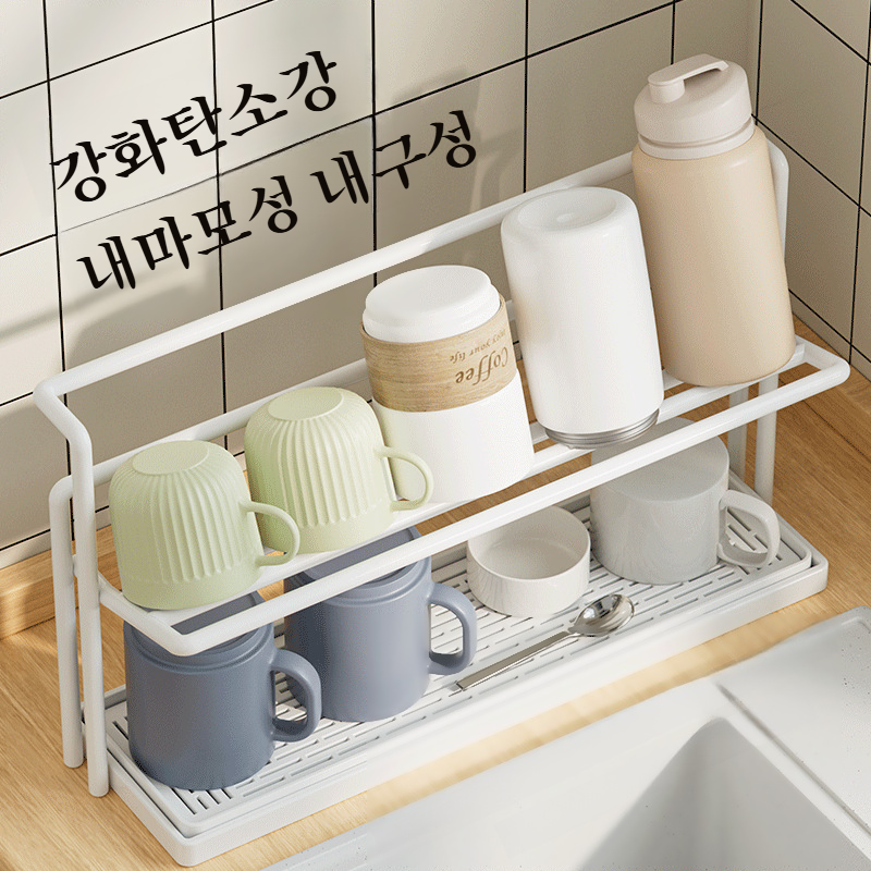 비주얼 열 방지 대나무 커버 이중 수납 컵 홀더 세라믹 세라믹 컵 두꺼운 수납 홀더 물빠짐 컵 홀더