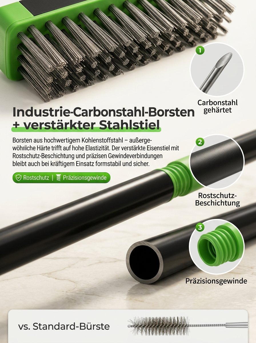 【Speziell für Gartenunkräuter】3-in-1 Unkrautbürste
