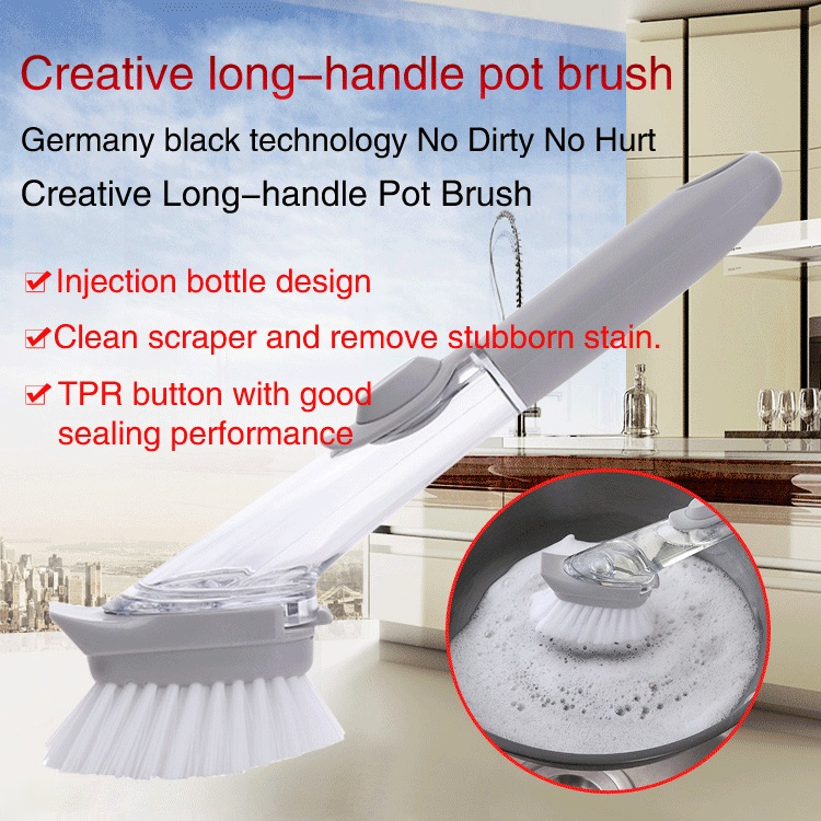 Detergent Dispensing Dish Brush