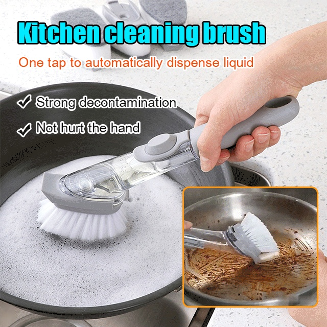 Detergent Dispensing Dish Brush
